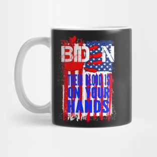 Joe Biden Has Blood On His Hands Anti Biden Bring Trump Back Mug